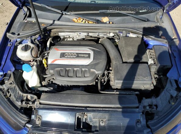 WAUB1GFF2G1059921 2016 AUDI S3 Blue უკანა სალონის ხედი
