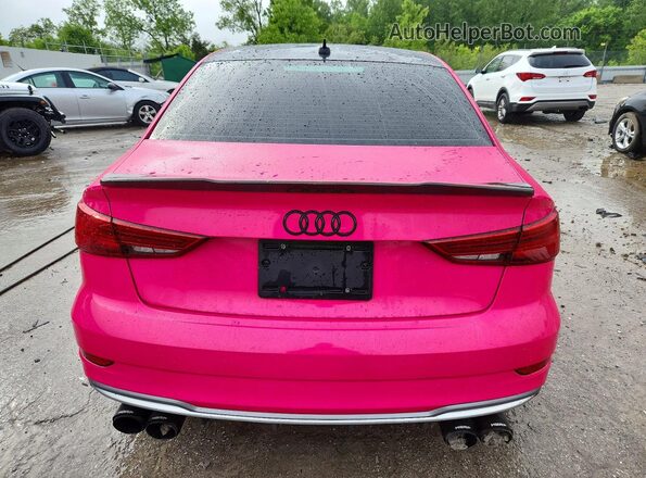 WAUB1GFF2H1073299 2017 AUDI S3 Pink Вид ззаду
