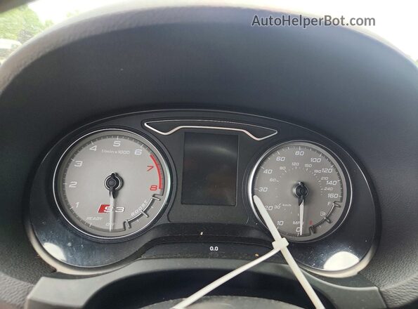 WAUB1GFF4G1030470 2016 AUDI S3 White Вид щитка приладів