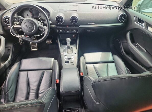 WAUB1GFF4G1030470 2016 AUDI S3 White Вид панелі приладів
