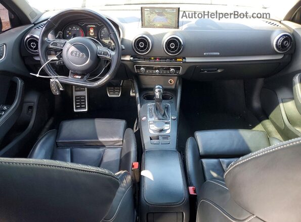 WAUB1GFF6G1087320 2016 AUDI S3 Black Vista del salpicadero