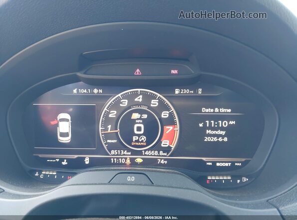 WAUB1GFF8H1025421 2017 AUDI S3 Black Հետևի նստատեղերի տեսք