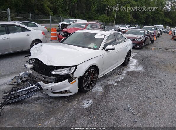 WAUB4AF40JA002868 2018 AUDI S4 White Front left