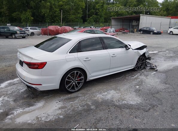 WAUB4AF40JA002868 2018 AUDI S4 White Rear right