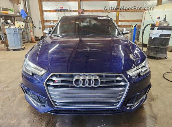 WAUB4AF42JA045494 2018 AUDI S4 Blue Դիմացի տեսք