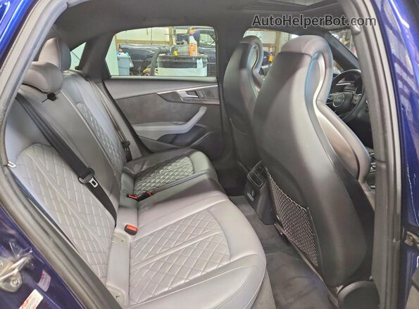 WAUB4AF42JA045494 2018 AUDI S4 Blue Հետևի նստատեղերի տեսք