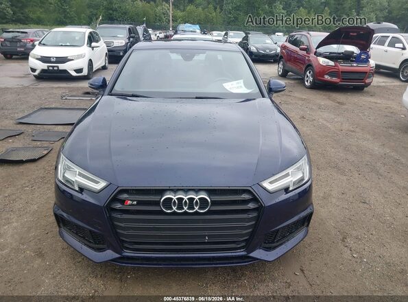 WAUB4AF43JA007949 2018 AUDI S4 Blue Widok wnętrza z tyłu