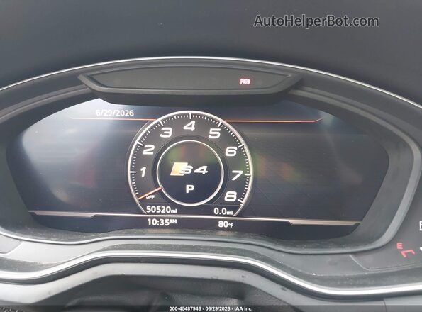 WAUB4AF43KA111472 2019 AUDI S4 Red Вид задніх сидінь