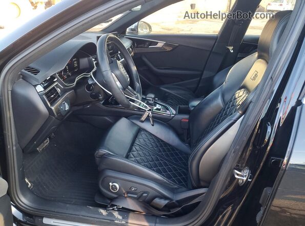 WAUB4AF43MA014114 2021 AUDI S4 Black Widok wnętrza z przodu