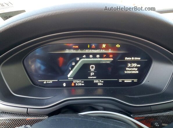 WAUB4AF43MA014114 2021 AUDI S4 Black Widok zestawu wskaźników