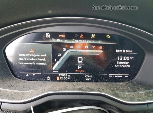 WAUB4AF43RA043992 2024 AUDI S4 Серый Вид щитка приборов