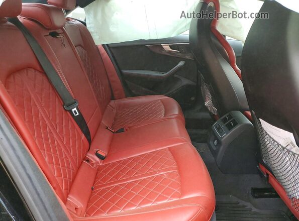WAUB4AF45JA127252 2018 AUDI S4 Black უკანა სავარძლების ხედი