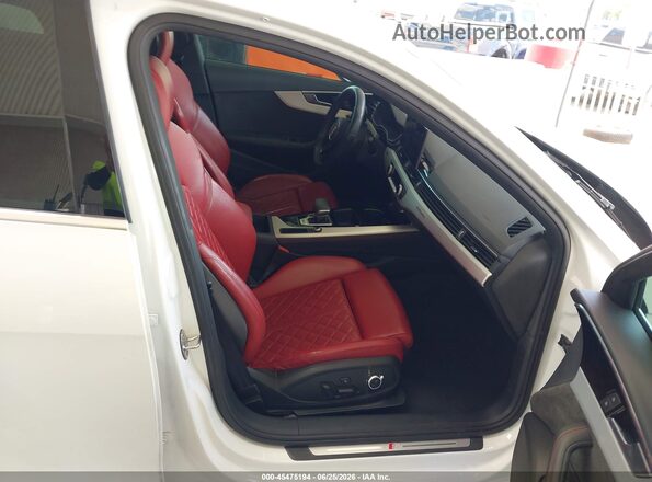 WAUB4AF45LA052068 2020 AUDI S4 White წინა სალონის ხედი