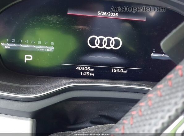 WAUB4AF45LA052068 2020 AUDI S4 White უკანა სავარძლების ხედი