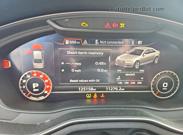 WAUB4AF49JA166006 2018 AUDI S4 Black Widok zestawu wskaźników