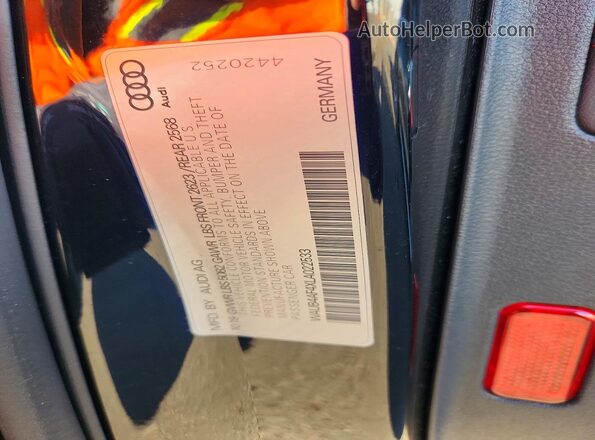 WAUB4AF4XLA022533 2020 AUDI S4 Black 