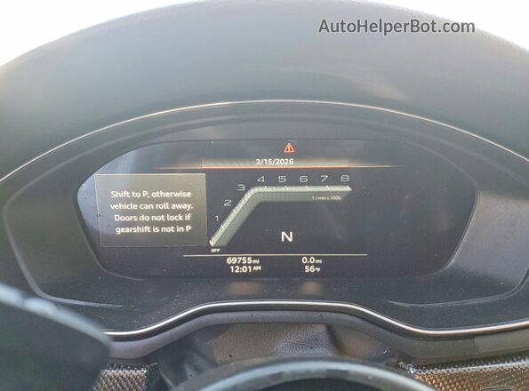 WAUB4AF4XNA044776 2022 AUDI S4 White Widok zestawu wskaźników