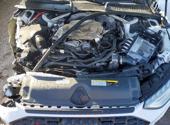 WAUB4AF4XNA044776 2022 AUDI S4 White Widok wnętrza z tyłu