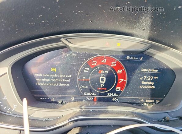 WAUB4CF53KA017631 2019 AUDI S5 Серый Вид щитка приборов