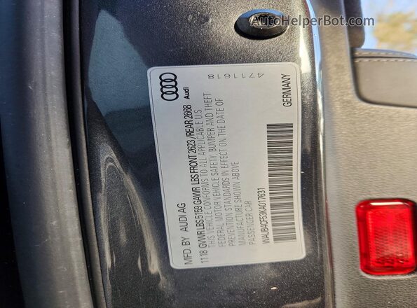 WAUB4CF53KA017631 2019 AUDI S5 Серый Вид подкапотного пространства