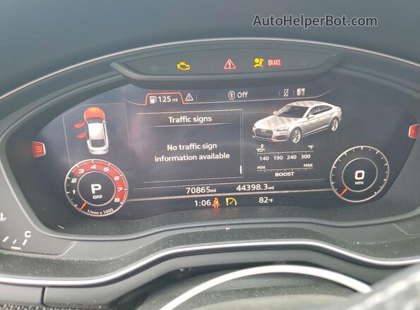 WAUB4CF53KA098159 2019 AUDI S5 Черный Вид щитка приборов