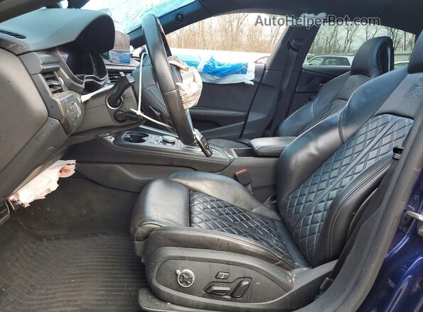 WAUB4CF54JA034470 2018 AUDI S5 Blue წინა სალონის ხედი