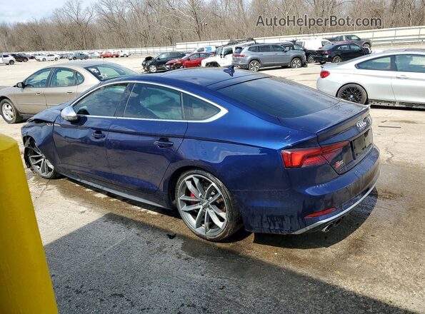 WAUB4CF54JA034470 2018 AUDI S5 Blue უკანა მარცხენა