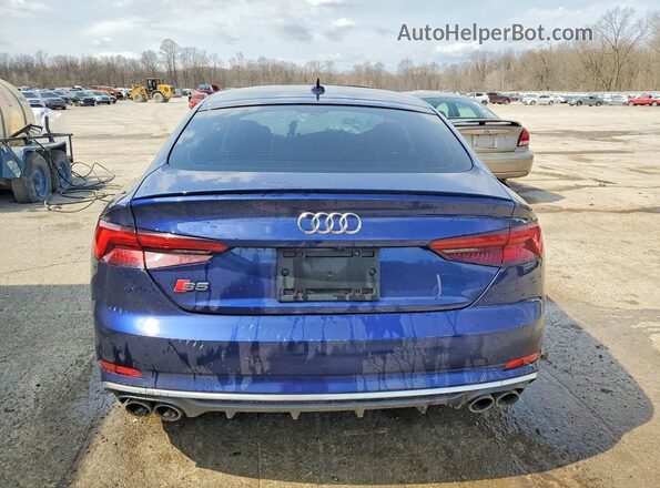 WAUB4CF54JA034470 2018 AUDI S5 Blue უკანა ხედი