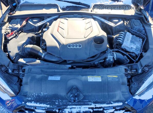 WAUB4CF54SA012485 2025 AUDI S5 Blue Вид задньої частини салону