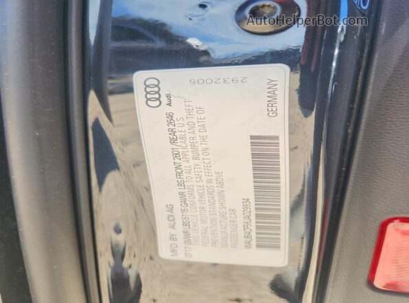 WAUB4CF56JA029934 2018 AUDI S5 Black Vista del compartimento del motor
