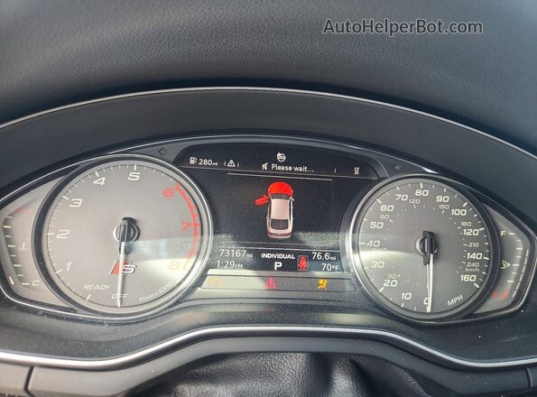 WAUB4CF56JA029934 2018 AUDI S5 Black Vista del cuadro de instrumentos