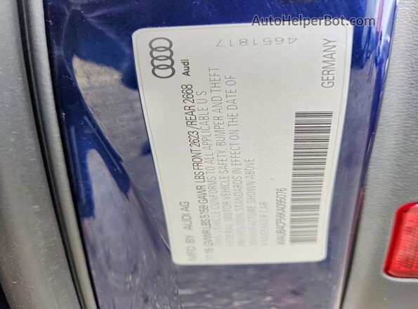 WAUB4CF56KA095076 2019 AUDI S5 Blue 