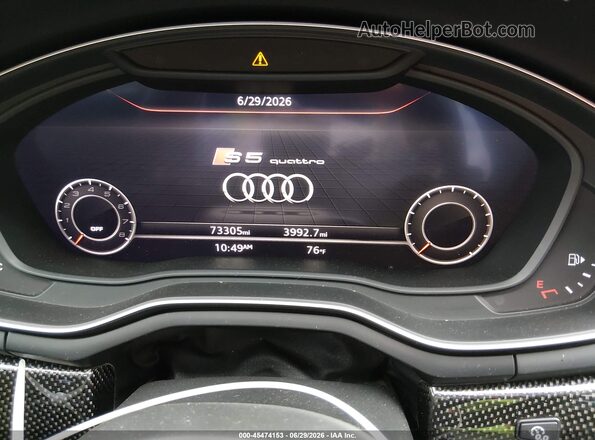 WAUB4CF58KA091014 2019 AUDI S5 Black Vista de los asientos traseros