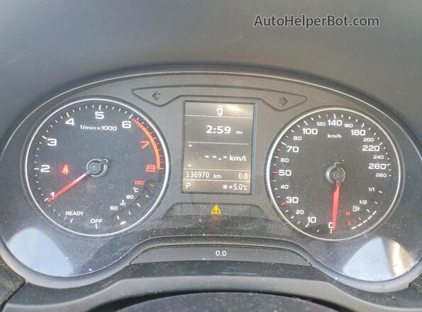 WAUB8GFF0H1053709 2017 AUDI A3 Blue Вид щитка приладів