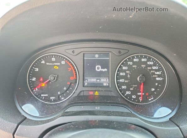 WAUB8GFF0J1041100 2018 AUDI A3 White ხელსაწყოთა პანელის ხედი