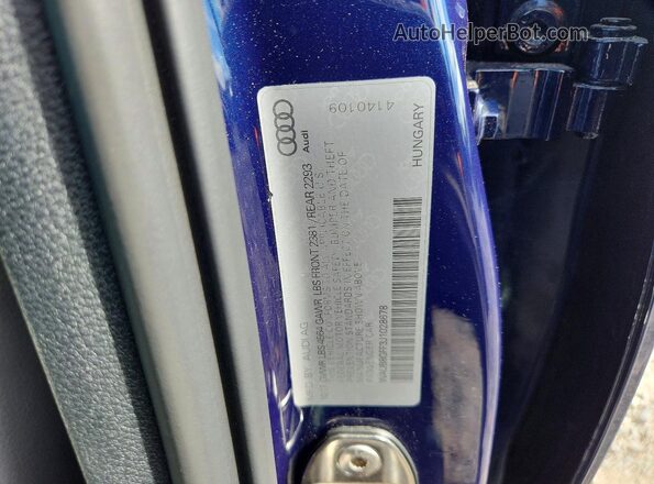 WAUB8GFF3J1028678 2018 AUDI A3 Blue Engine compartment view