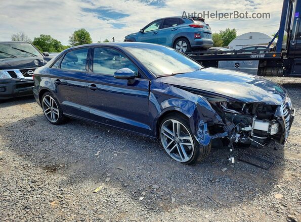 WAUB8GFF3J1028678 2018 AUDI A3 Blue Front right