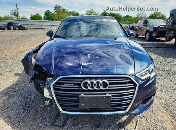 WAUB8GFF3J1028678 2018 AUDI A3 Blue Front view