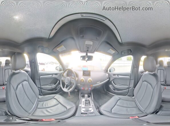 WAUB8GFF4H1065488 2017 AUDI A3 Серый Вид наклейки с VIN-кодом