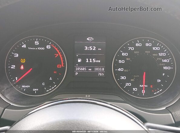 WAUB8GFF5G1044048 2016 AUDI A3 Blue Հետևի նստատեղերի տեսք