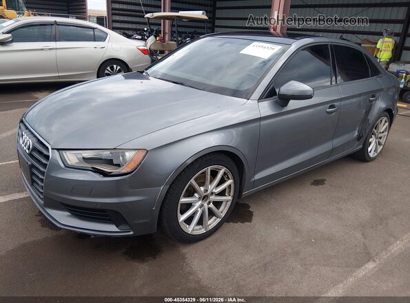 WAUB8GFF5G1044048 2016 AUDI A3 Blue Առջևի ձախ երեք քառորդ տեսարան