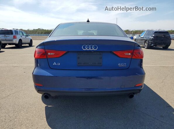 WAUB8GFF8G1027079 2016 AUDI A3 Blue Հետևի տեսք