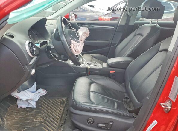 WAUB8GFF8G1085371 2016 AUDI A3 Red Widok wnętrza z przodu