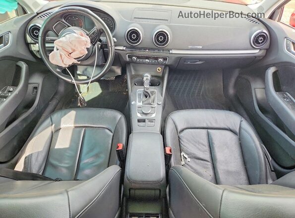 WAUB8GFF8G1085371 2016 AUDI A3 Red Widok deski rozdzielczej