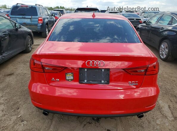 WAUB8GFF8G1085371 2016 AUDI A3 Red Widok z tyłu