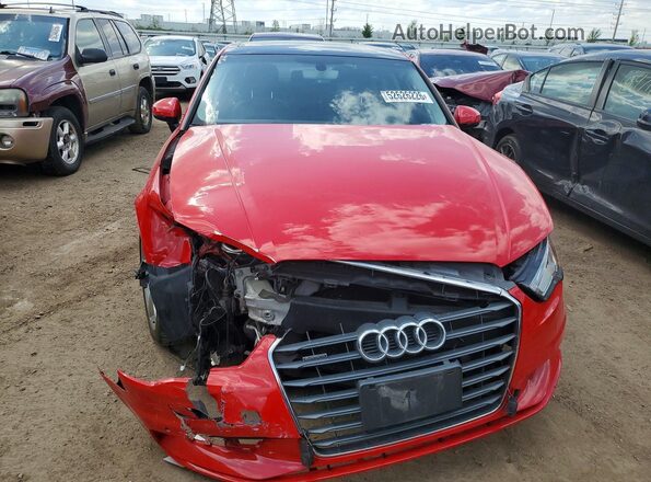 WAUB8GFF8G1085371 2016 AUDI A3 Red Widok z przodu