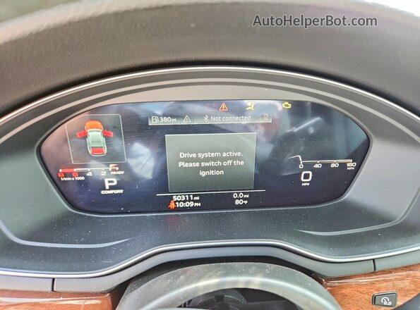 WAUBBAF41NA041643 2022 AUDI A4 Gray ხელსაწყოთა პანელის ხედი