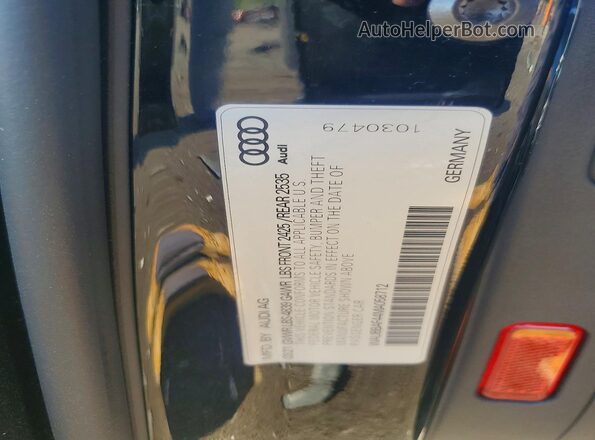 WAUBBAF44MA058712 2021 AUDI A4 Black Вид підкапотного простору