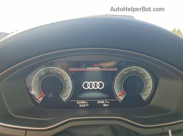 WAUBBAF44MA058712 2021 AUDI A4 Black Вид щитка приладів