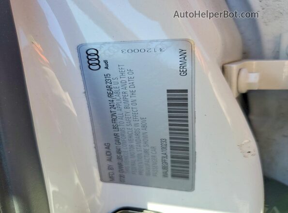 WAUBEGFF3LA100233 2020 AUDI A3 White Շարժիչի բաժամունքի տեսք
